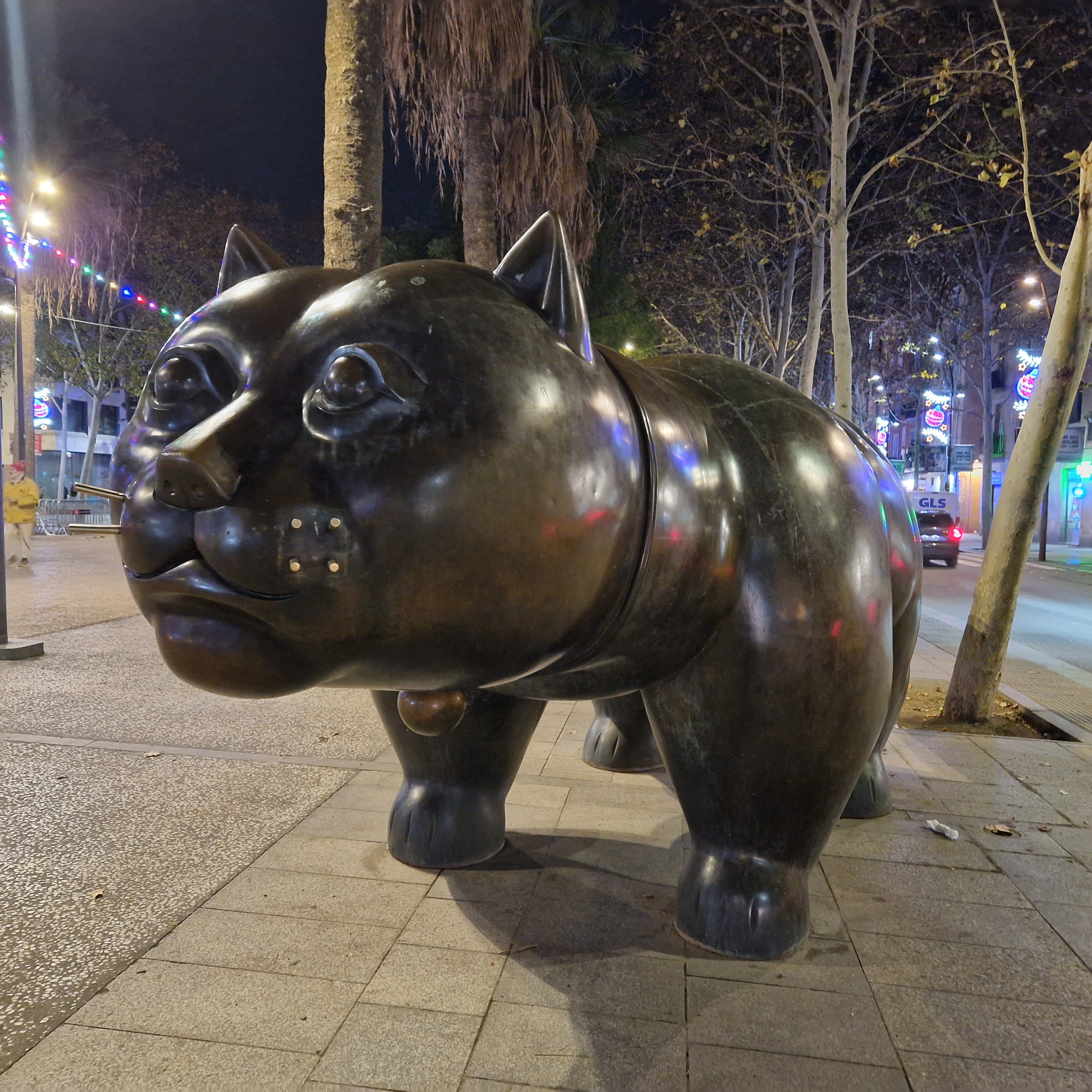 Chat de Botero à Barcelone
