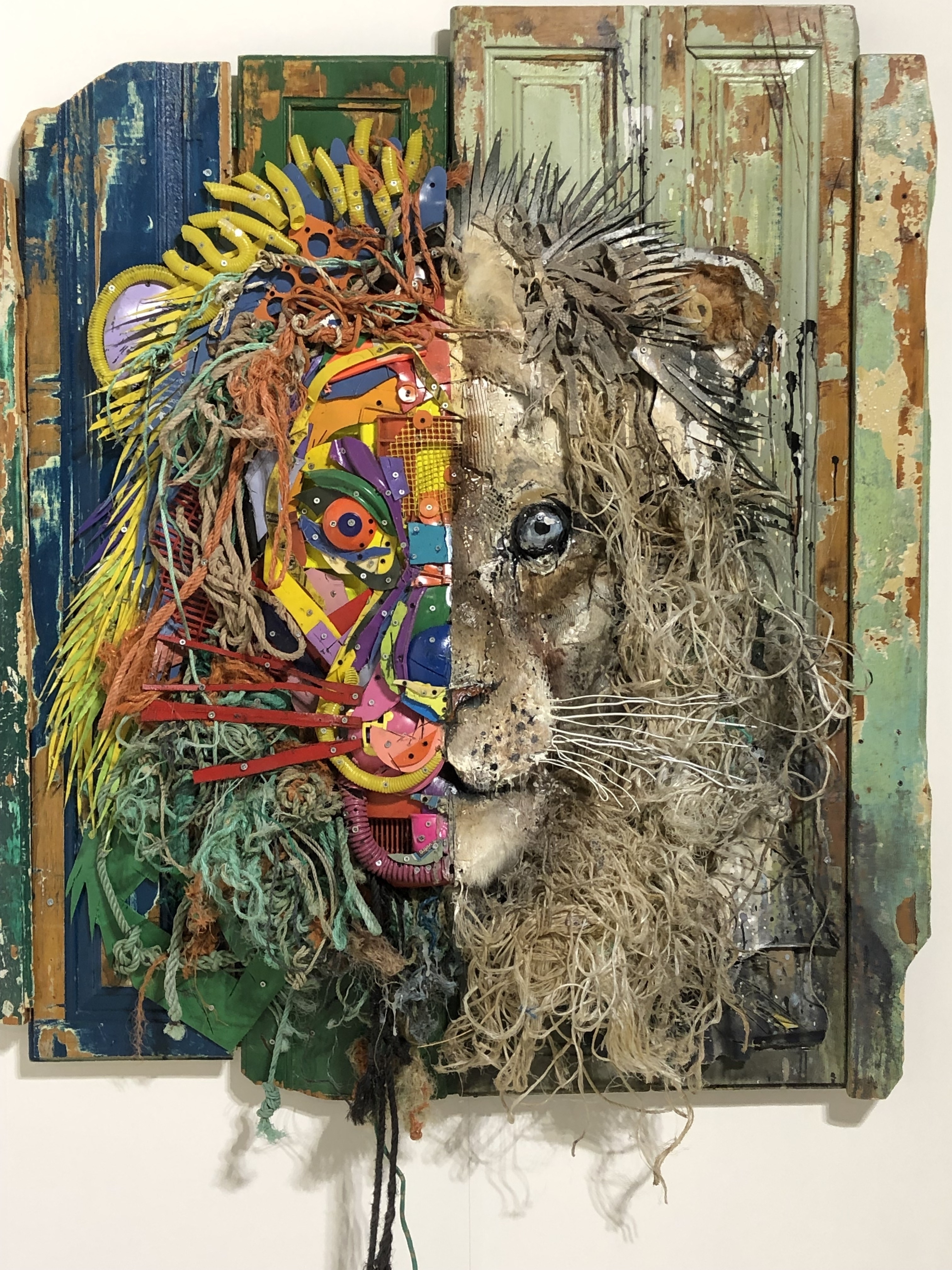 Lion Bordalo II Galerie Mathgoth Paris XIII